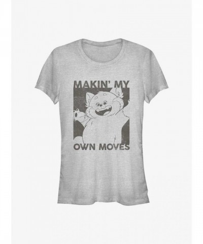 Disney Pixar Turning Red Grey My Moves Girls T-Shirt