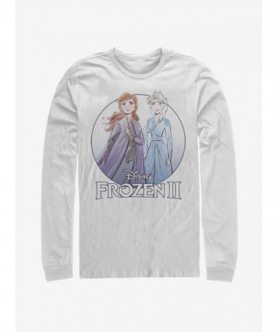 Disney Frozen 2 Journey Men's Long Sleeve T-Shirt - White