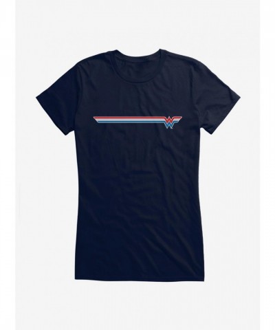 Wonder Woman Sport Stripe T-Shirt for Girls by DC Comics