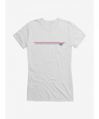 Wonder Woman Sport Stripe T-Shirt for Girls by DC Comics
