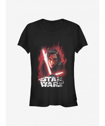 Star Wars Kylo Ren T-Shirt for Girls - Junior Sizes, Black