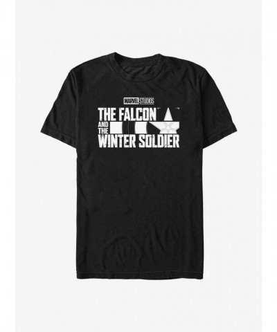Marvel Falcon Winter Soldier Graphic T-Shirt - Black for Men