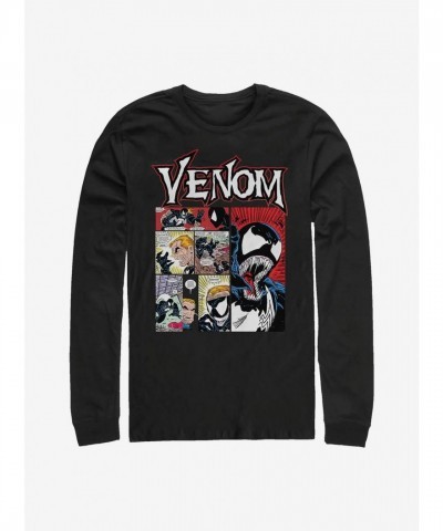Marvel's Venom Graphic Long-Sleeve Tee - Men's Black