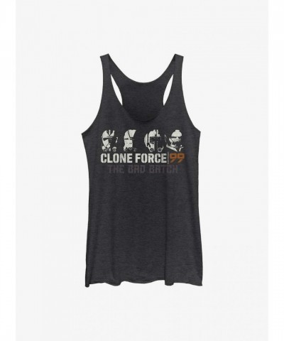 Star Wars Bad Batch Helmet Collection Girls Tank Top - Black