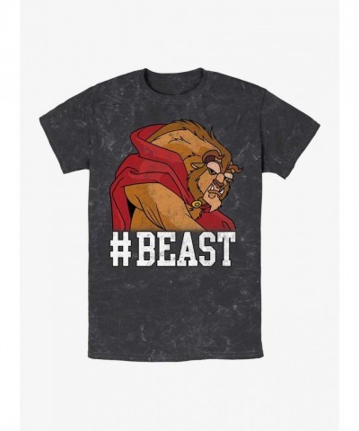 Disney Grumpy Beast Mineral Wash T-Shirt - Lightweight Unisex Cotton