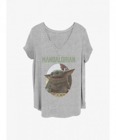 The Mandalorian Inspired Girls Plus Size T-Shirt - Grey