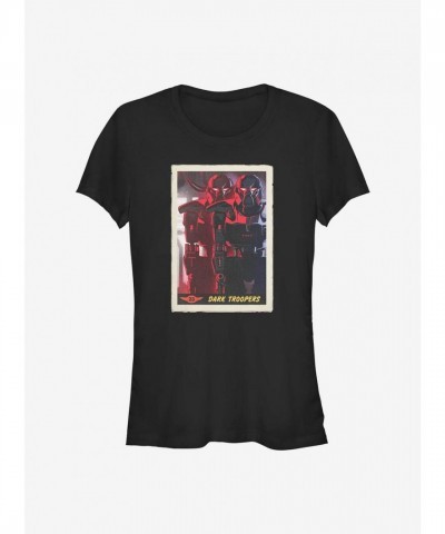 Mandalorian Dark Troopers Graphic Tee for Girls - Black