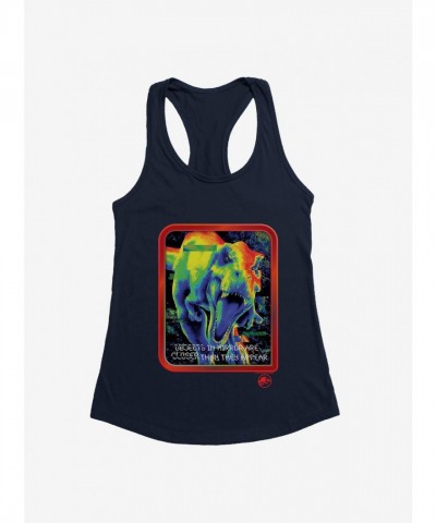 Jurassic Park Mirrored Image Girls Tank Top