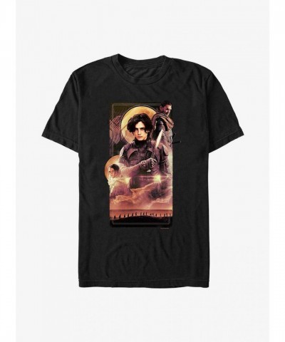Dune Hills Men's Lightweight Cotton T-Shirt - Black