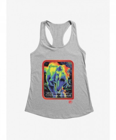 Jurassic Park Mirrored Image Girls Tank Top
