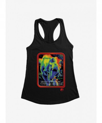 Jurassic Park Mirrored Image Girls Tank Top