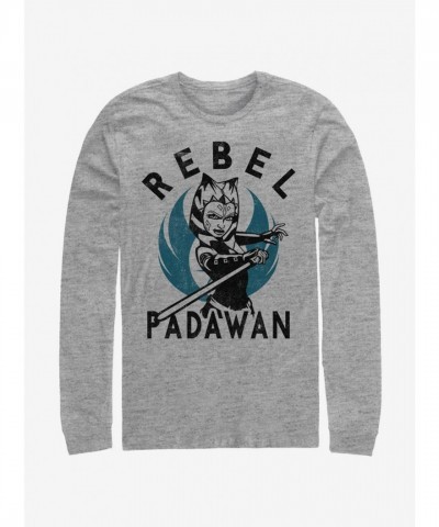 Star Wars Clone Wars Grey Long-Sleeve T-Shirt for Men