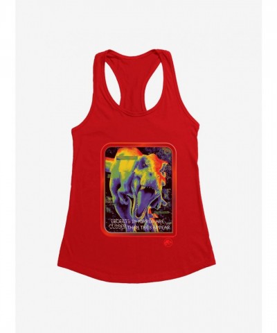 Jurassic Park Mirrored Image Girls Tank Top