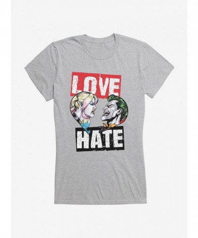 Batman and Harley Quinn Love-Hate Relationship Tee for Girls