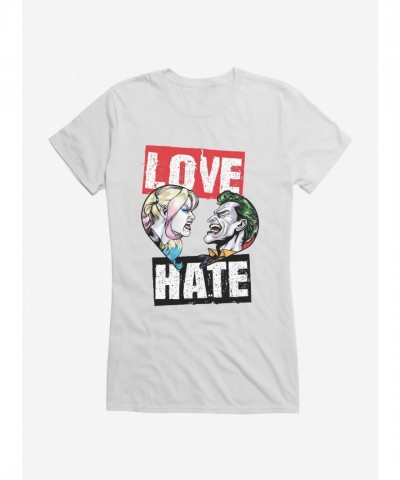 Batman and Harley Quinn Love-Hate Relationship Tee for Girls