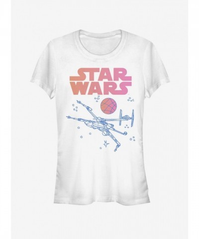 Star Wars X-Wing T-Shirt for Girls - White