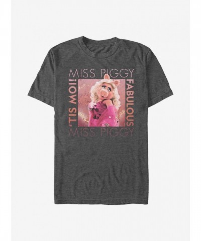 Disney The Muppets Miss Piggy Grey T-Shirt for Men