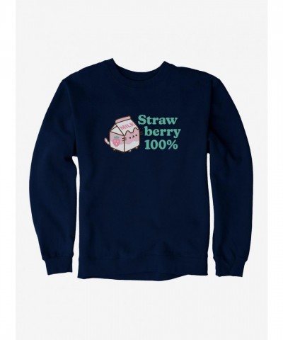 Pusheen Strawberry Sweatshirt for Unisex