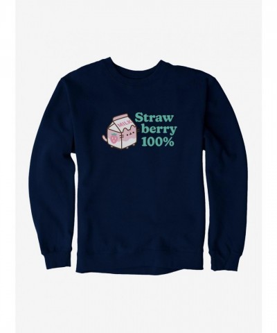 Pusheen Strawberry Sweatshirt for Unisex