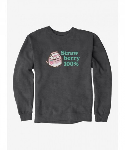 Pusheen Strawberry Sweatshirt for Unisex