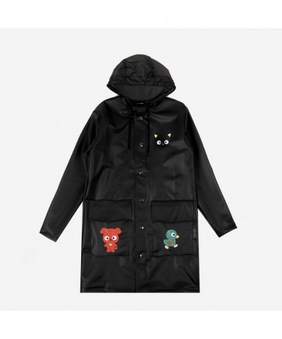 Chococat x Dumbgood Vinyl Raincoat - Unisex Graphic Coat