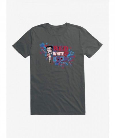 Betty Boop Red and White Men's Cotton T-Shirt