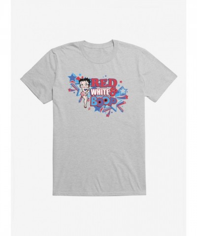 Betty Boop Red and White Men's Cotton T-Shirt