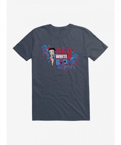 Betty Boop Red and White Men's Cotton T-Shirt