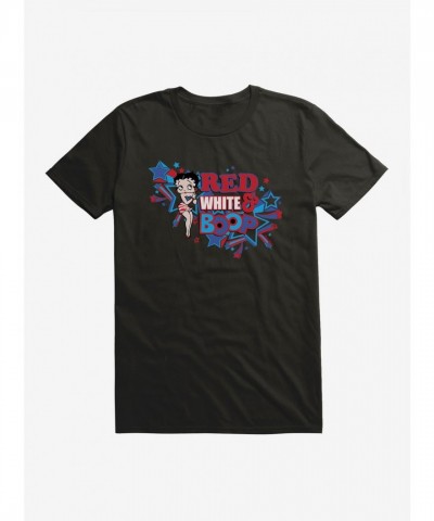 Betty Boop Red and White Men's Cotton T-Shirt