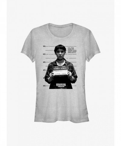 Stranger Things Jane Hopper T-Shirt - Grey Lightweight Design