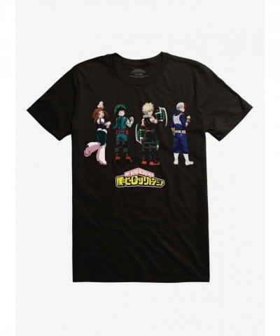 My Hero Academia Class 1A Quirk Black T-Shirt for Men
