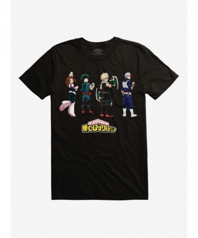 My Hero Academia Class 1A Quirk Black T-Shirt for Men