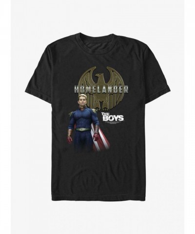 Homelander Seal Graphic T-Shirt for Men - Black