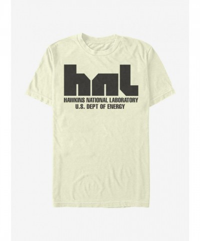 Stranger Things National Lab T-Shirt - Beige for Men