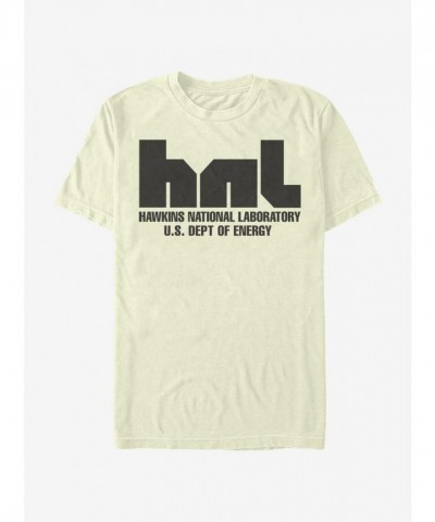 Stranger Things National Lab T-Shirt - Beige for Men