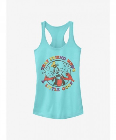Disney Girls Cotton Goofy Tank Top - Blue