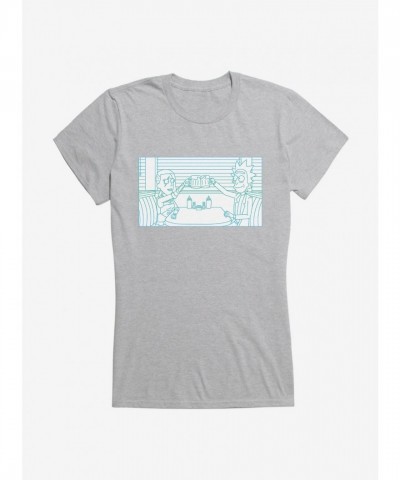 Rick And Morty Diner Girls T-Shirt for Juniors