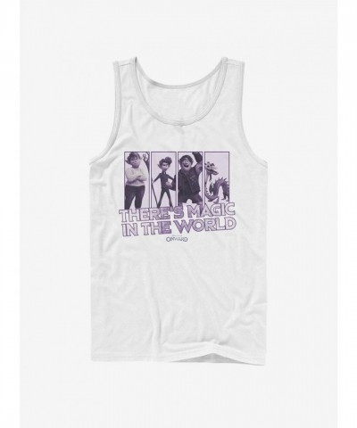 Disney Pixar Onward Magic Box Up Cotton Tank Top - Men's White