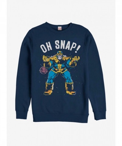 Avengers Snap Graphic Sweatshirt - Men's Blue