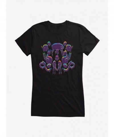 Adventure Time Acid Colorblock Junior Girls T-Shirt