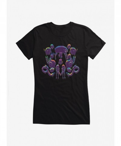 Adventure Time Acid Colorblock Junior Girls T-Shirt