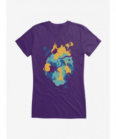 Adventure Time Acid Colorblock Junior Girls T-Shirt