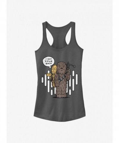 Star Wars Inspired Girls Grey Tank Top