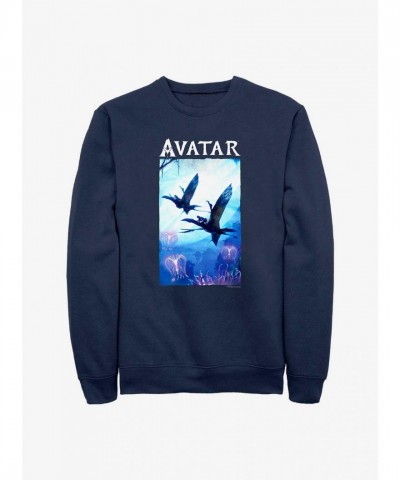Avatar Way of Water Movie Themed Blue Sweatshirt for Men