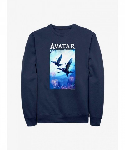 Avatar Way of Water Movie Themed Blue Sweatshirt for Men