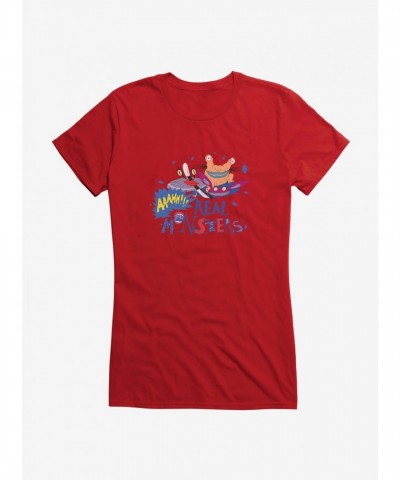 Aaahh!!! Real Monsters Girls Splash Tee