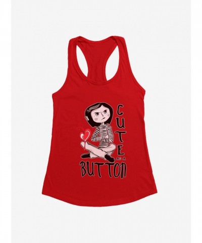 Coraline Jones Cute Girls Tank Top in Junior Sizes
