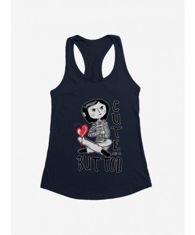 Coraline Jones Cute Girls Tank Top in Junior Sizes