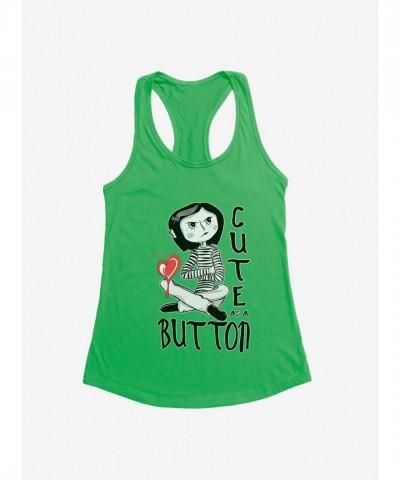 Coraline Jones Cute Girls Tank Top in Junior Sizes