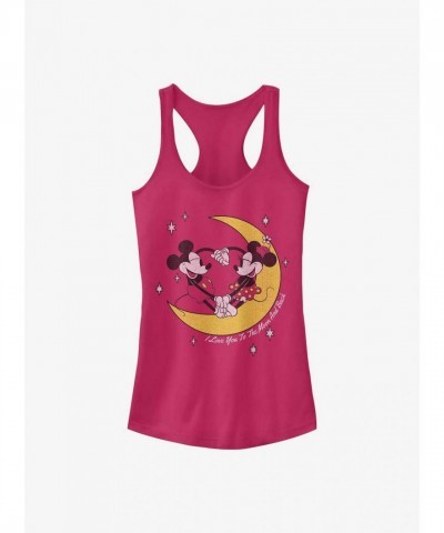 Disney Girls Mickey Mouse Moon Journey Tank Top - Purple